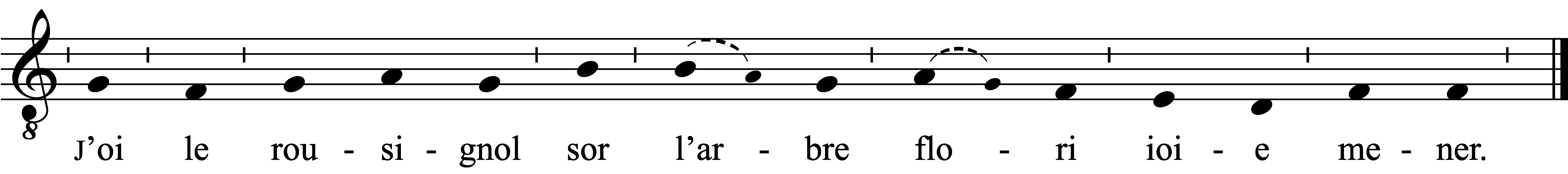 Refrain musical notation